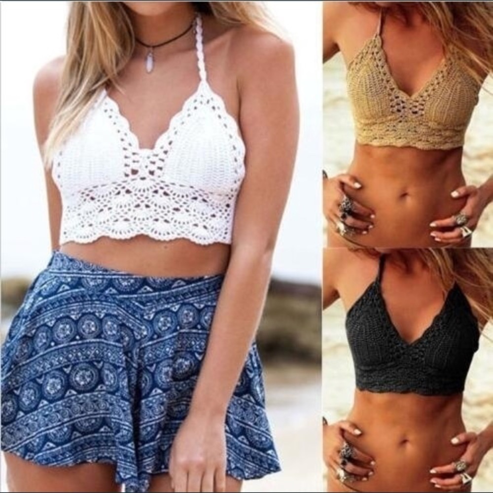 White Crochet Top